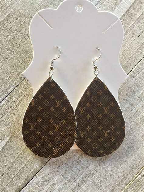 louis vuitton earrings black|louis vuitton inspired earrings.